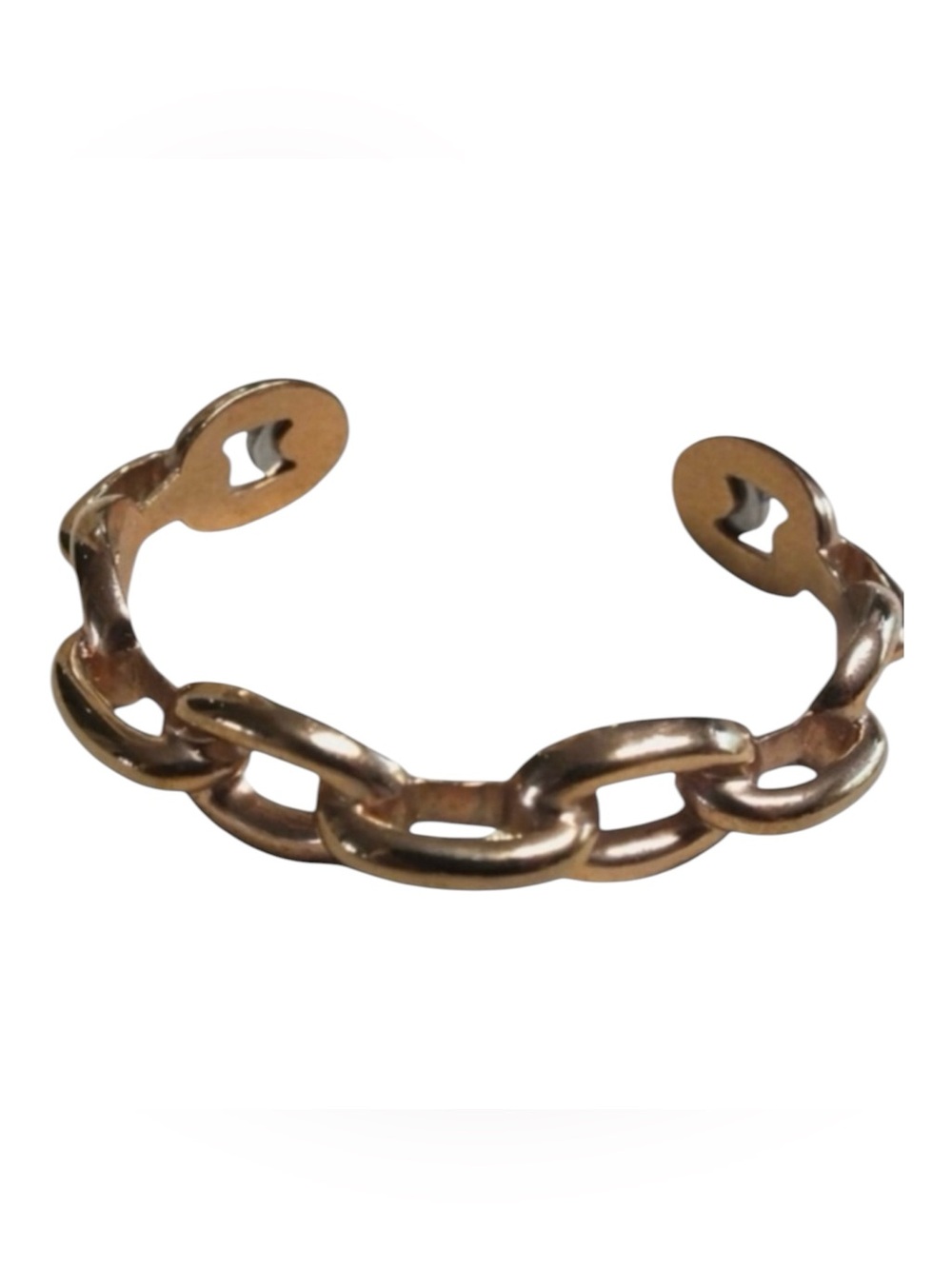 Henri Bendel elegant women’s gold tone cuff chain bracelet